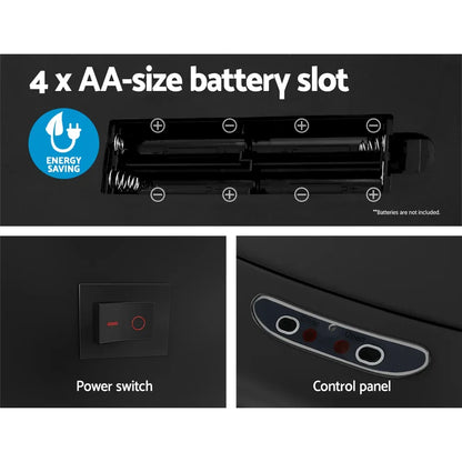 Devanti 82L Motion Sensor Bin Rubbish Automatic Black - Mekamart Australia