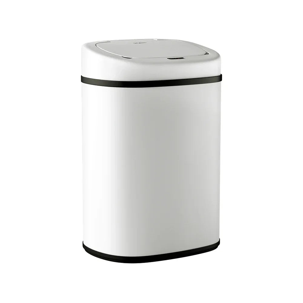 Devanti 82L Motion Sensor Bin Rubbish Automatic White - Mekamart Australia