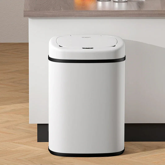 Devanti 82L Motion Sensor Bin Rubbish Automatic White - Mekamart Australia