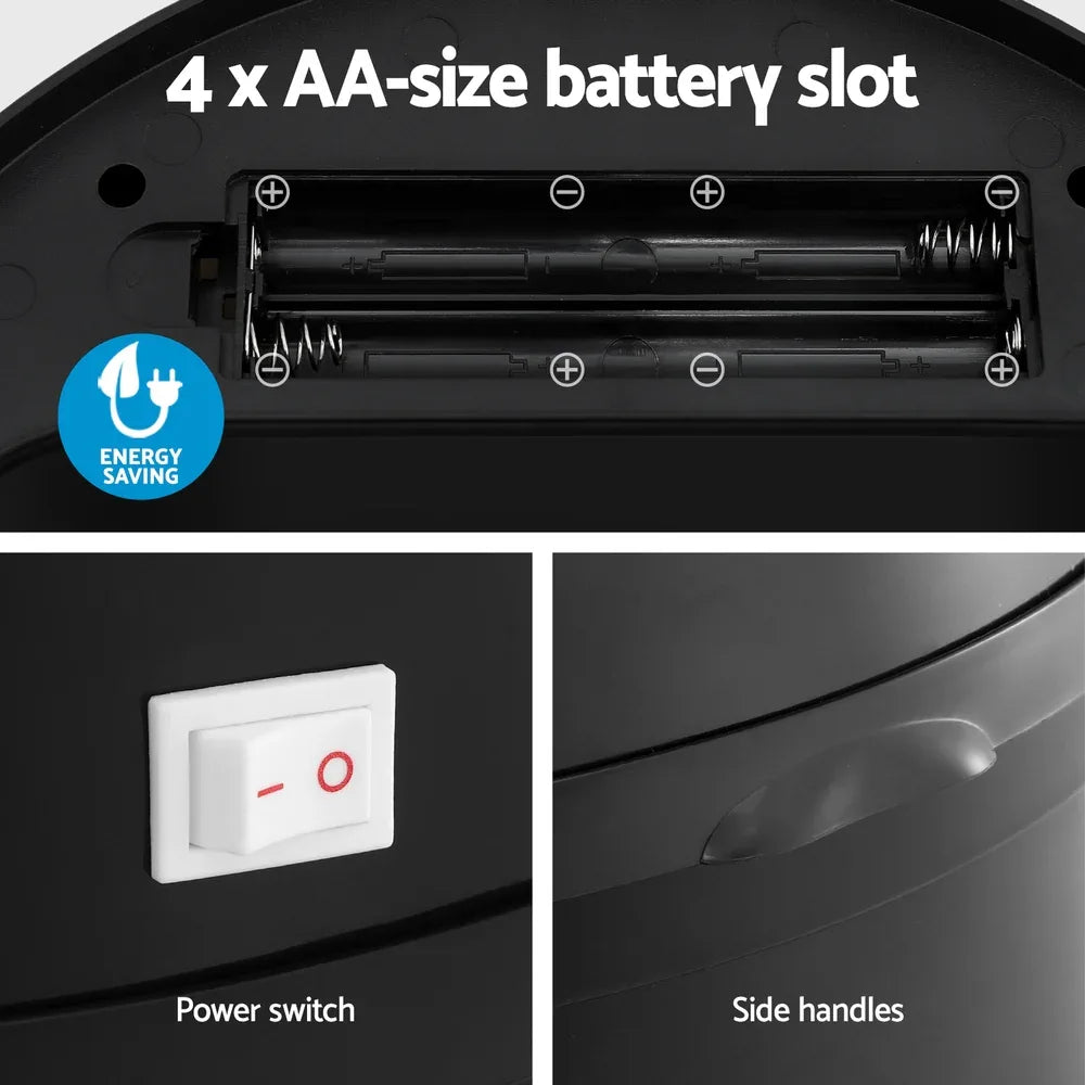 Devanti Sensor Bin Motion Rubbish Bins Kitchen Automatic Trash Can Black 9L - Mekamart Australia