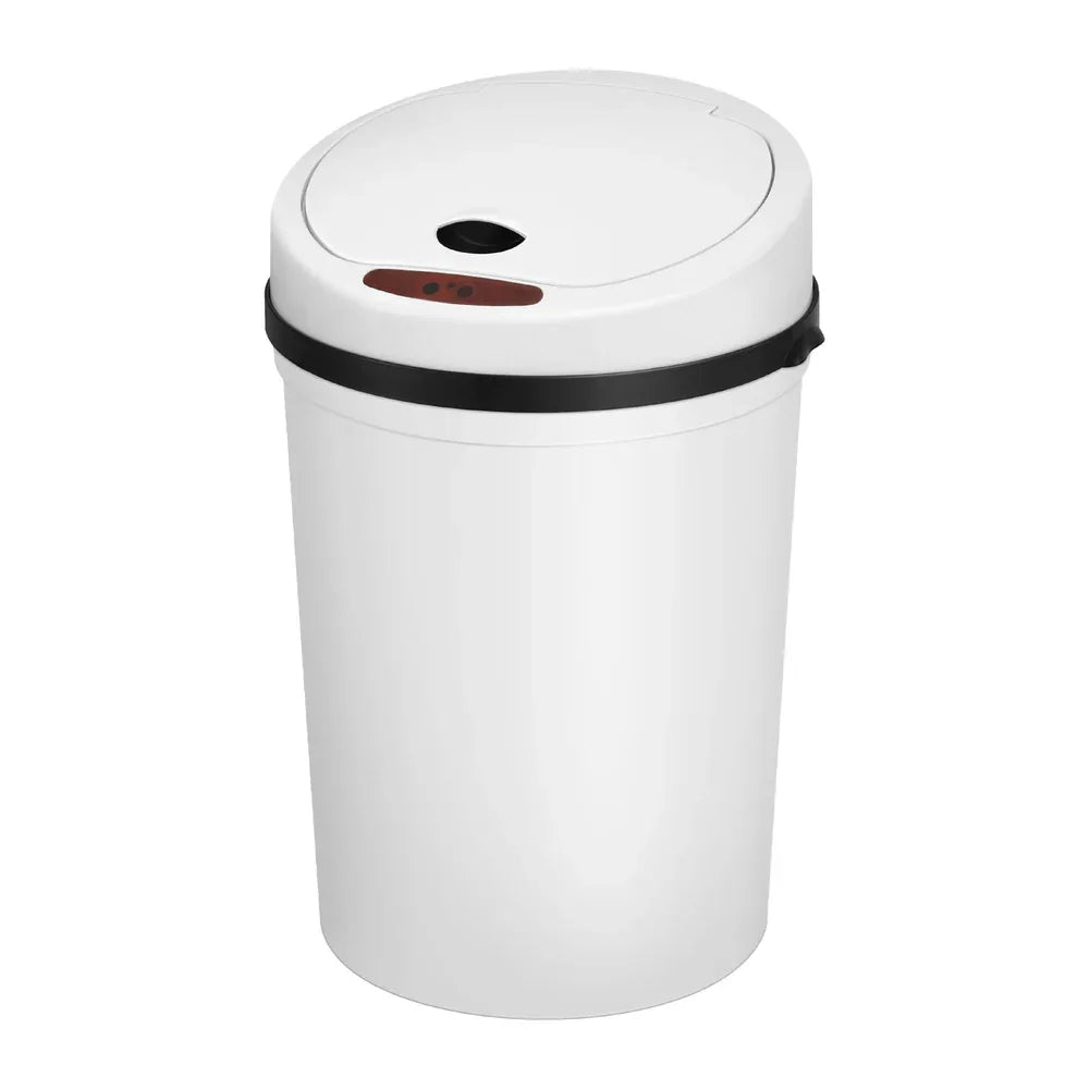 Devanti Sensor Bin Motion Rubbish Bins Kitchen Automatic Trash Can White 9L - Mekamart Australia