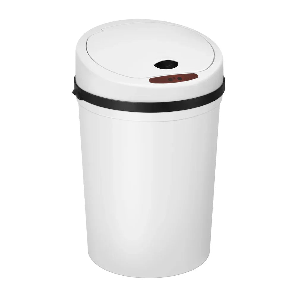 Devanti Sensor Bin Motion Rubbish Bins Kitchen Automatic Trash Can White 9L - Mekamart Australia