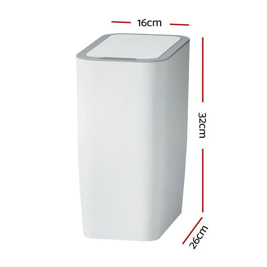 Devanti 9L Motion Sensor Bin Rubbish Automatic White - Mekamart Australia