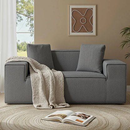 Artiss 2 Seater Sofa Loveseat Sofas Bed Couch No Assembly Corduroy Small Couches Apartement - Mekamart Australia