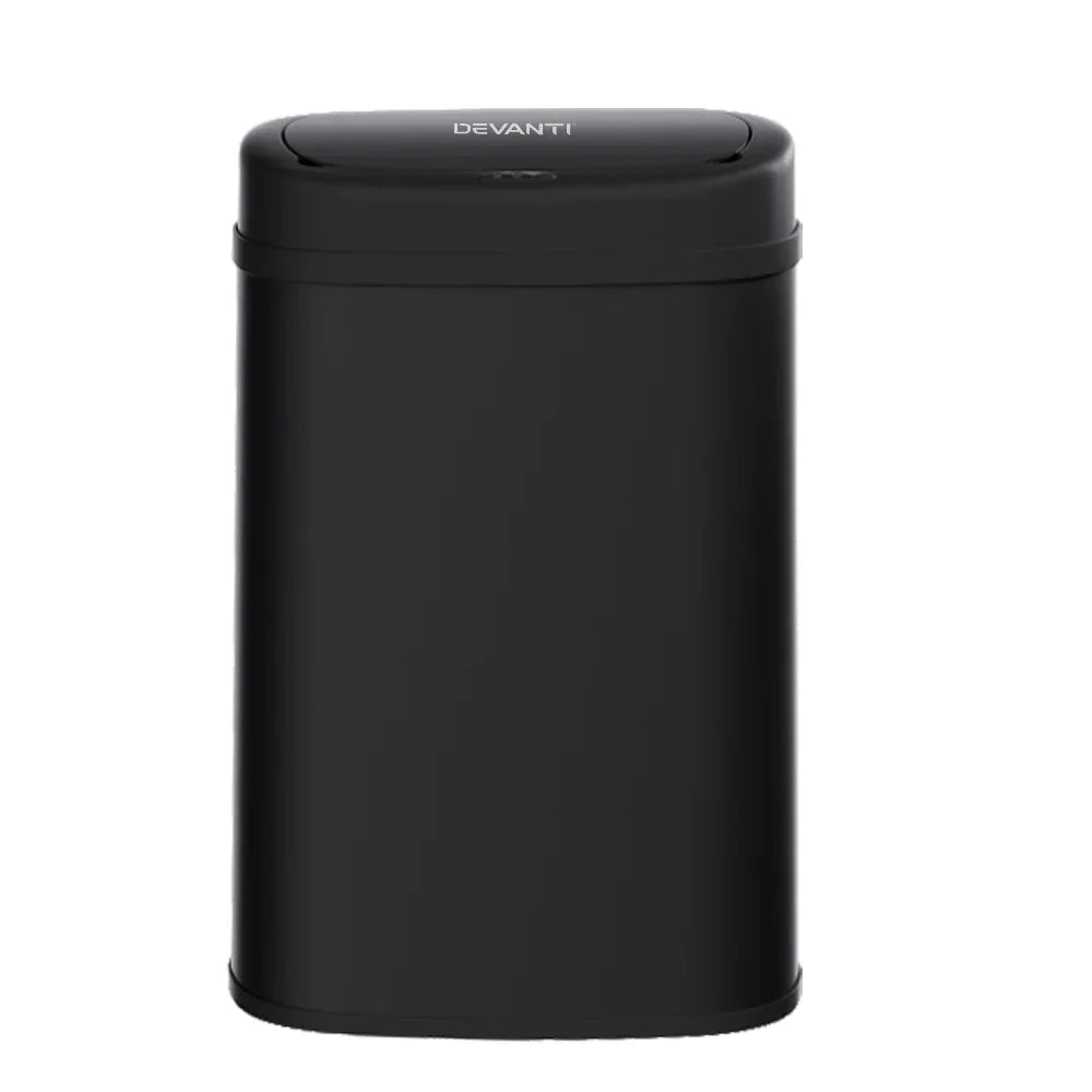 Devanti 50L Sensor Bin Motion Rubbish Automatic Black - Mekamart Australia