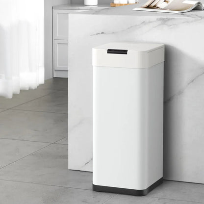 Devanti 50L Sensor Bin Motion Rubbish Bins Kitchen Automatic Trash Can White - Mekamart Australia