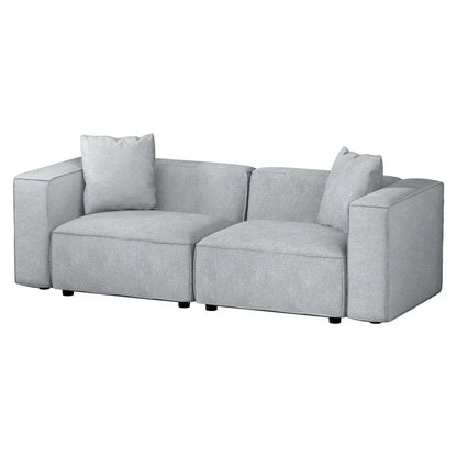 Artiss Modular Sofa Chaise Set 2-Seater Grey - Mekamart Australia