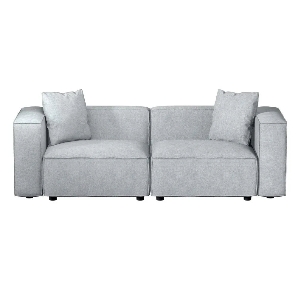 Artiss Modular Sofa Chaise Set 2-Seater Grey - Mekamart Australia