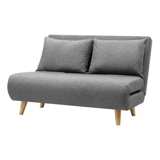 Artiss Sofa Bed 2 Seater Convertible Couch Recliner Lounge Chair Linen - Mekamart Australia