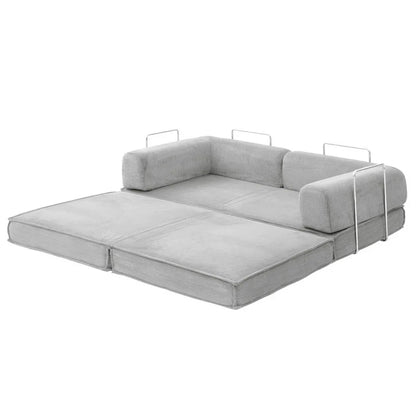 Artiss Convertible Folding Sofa Bed Grey - Mekamart Australia