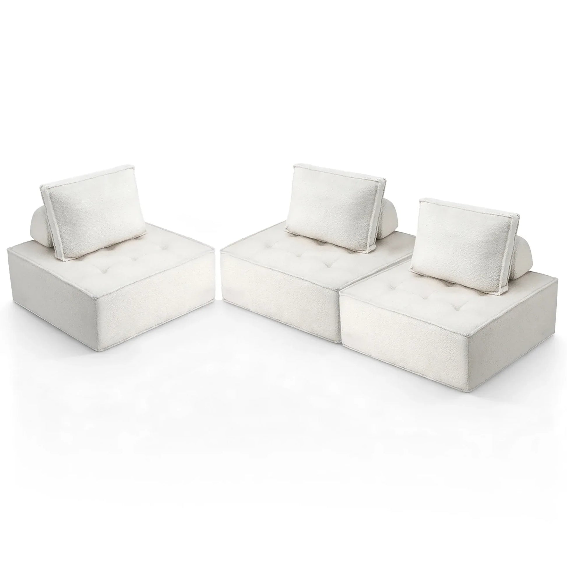 Artiss 3 Floor Sofa Lounge Chair with Pillow - Mekamart Australia