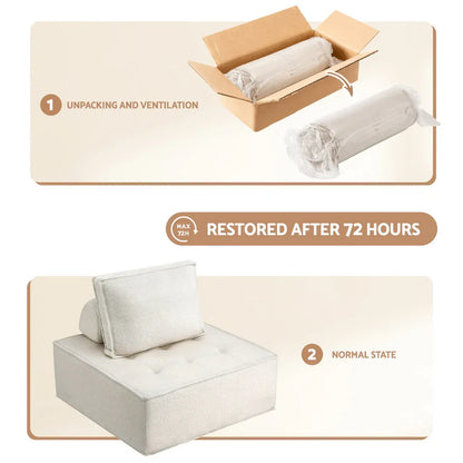 Artiss Floor Sofa Lounge Chair 5 Seater with Pillow - Mekamart Australia