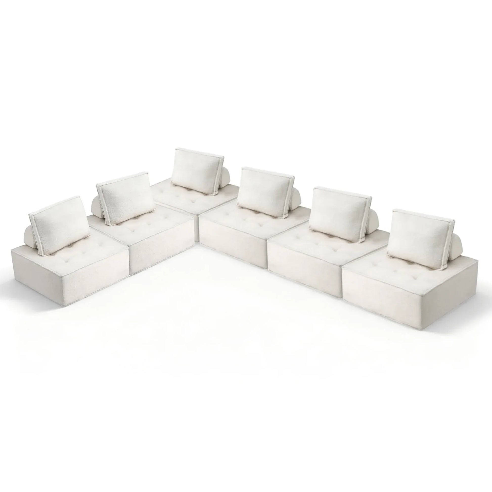 Artiss Floor Sofa Lounge Chair 6 Seater with Pillow - Mekamart Australia