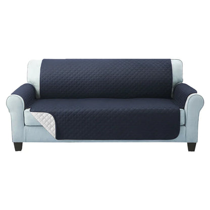 Artiss Sofa Cover Couch Covers 3 Seater Quilted Dark Grey - Mekamart Australia