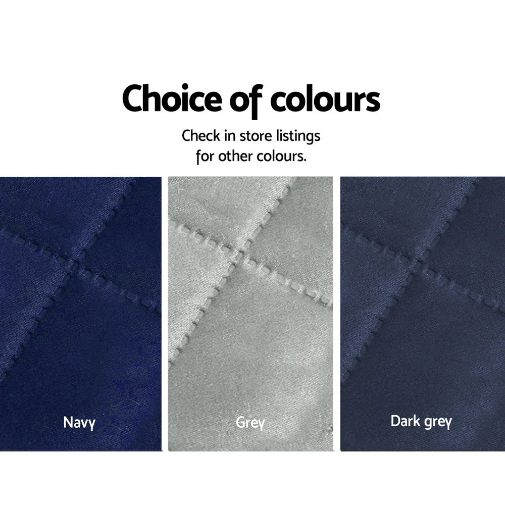 Artiss Sofa Cover Couch Covers 3 Seater Quilted Dark Grey - Mekamart Australia