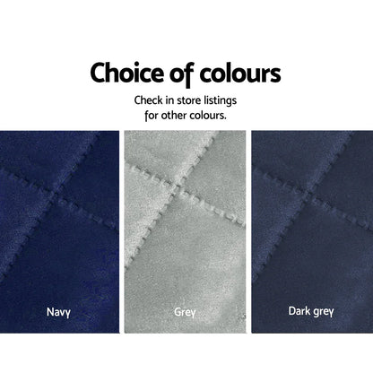 Artiss Sofa Cover Couch Covers 3 Seater Quilted Dark Grey - Mekamart Australia
