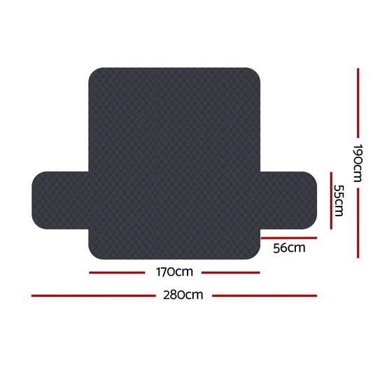Artiss Sofa Cover Couch Covers 3 Seater 100% Water Resistant Dark Grey - Mekamart Australia