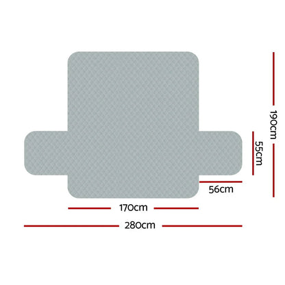 Artiss Sofa Cover Couch Covers 3 Seater 100% Water Resistant Grey - Mekamart Australia