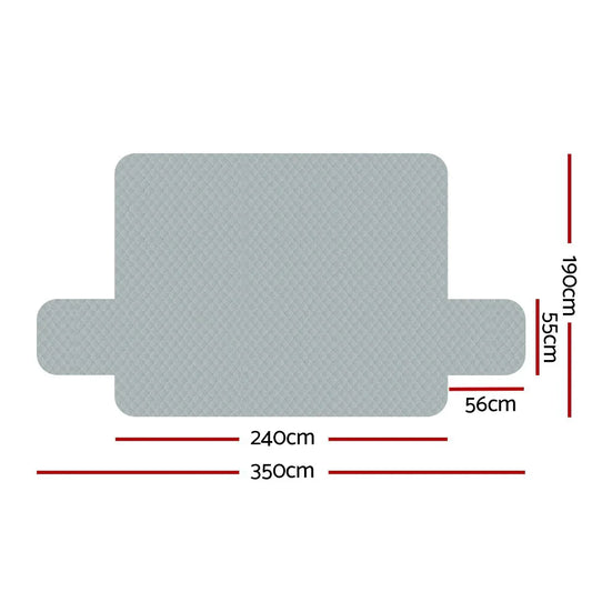 Artiss Sofa Cover Couch Covers 4 Seater 100% Water Resistant Grey - Mekamart Australia