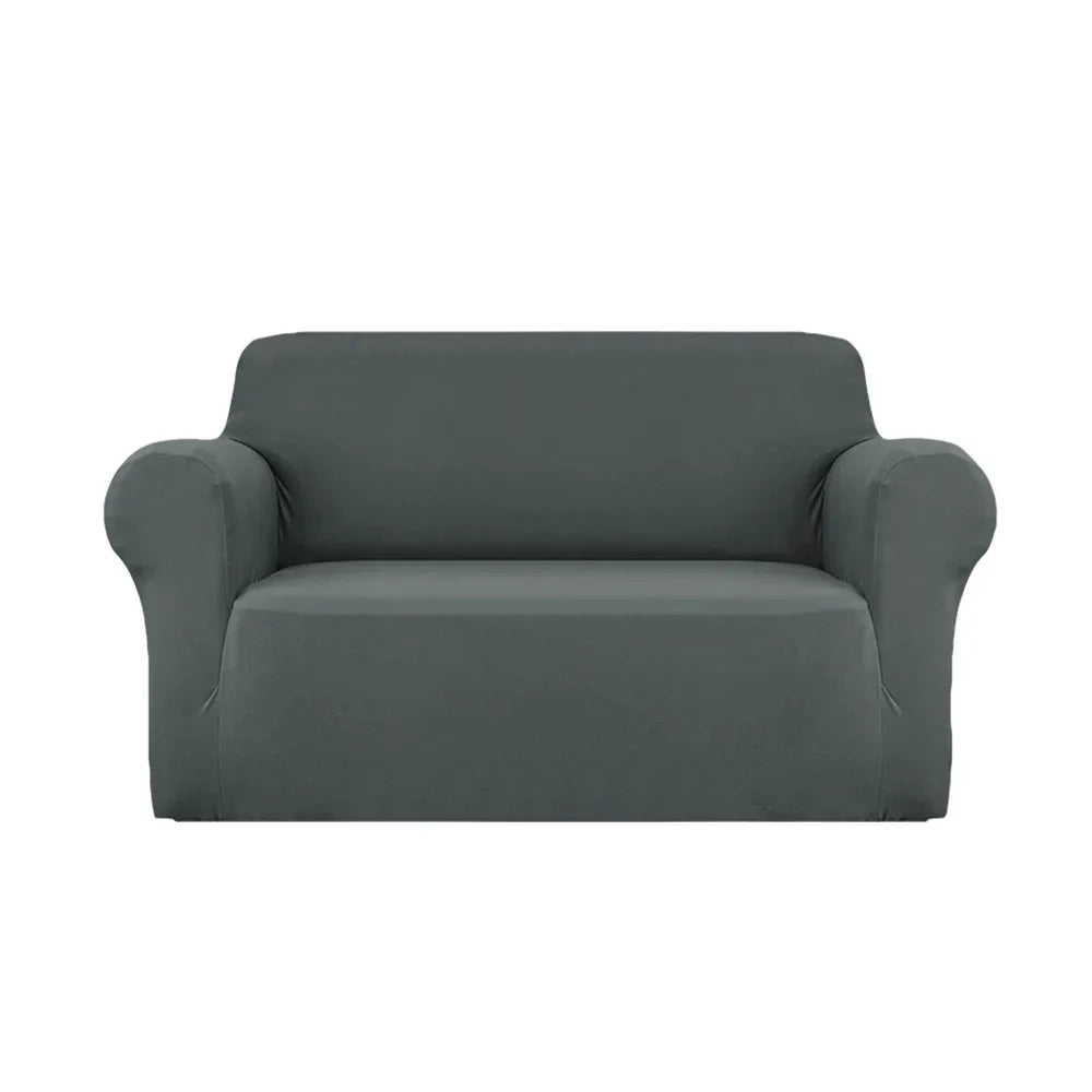 Artiss Sofa Cover Couch Covers 2 Seater Stretch Grey - Mekamart Australia