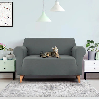 Artiss Sofa Cover Couch Covers 2 Seater Stretch Grey - Mekamart Australia