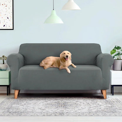 Artiss Sofa Cover Couch Covers 3 Seater Stretch Grey - Mekamart Australia