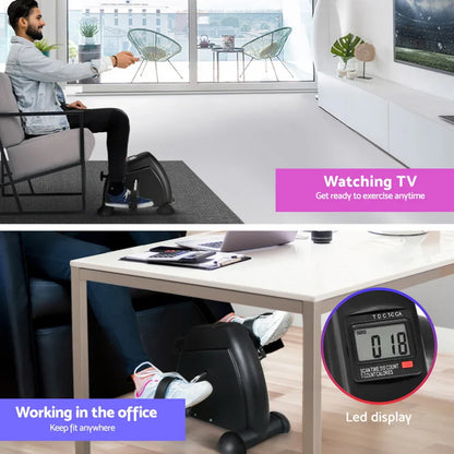 140cm Artiss Electric Standing Desk with Mini Pedal Exercise Bike Home Office - Mekamart Australia