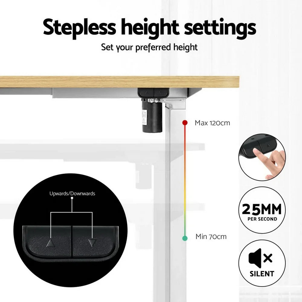 Artiss Electric Treadmill with 140cm Automatic Standing Desk Walking Pad 400mm - Mekamart Australia