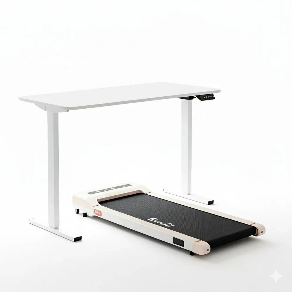 Artiss Electric Treadmill with 140cm Automatic Standing Desk Walking Pad 360mm - Mekamart Australia