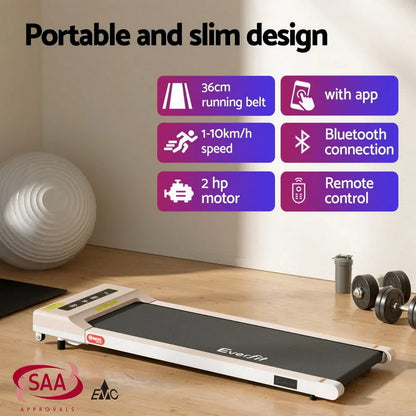 Artiss Electric Treadmill with 120cm Automatic Standing Desk Walking Pad 360mm - Mekamart Australia