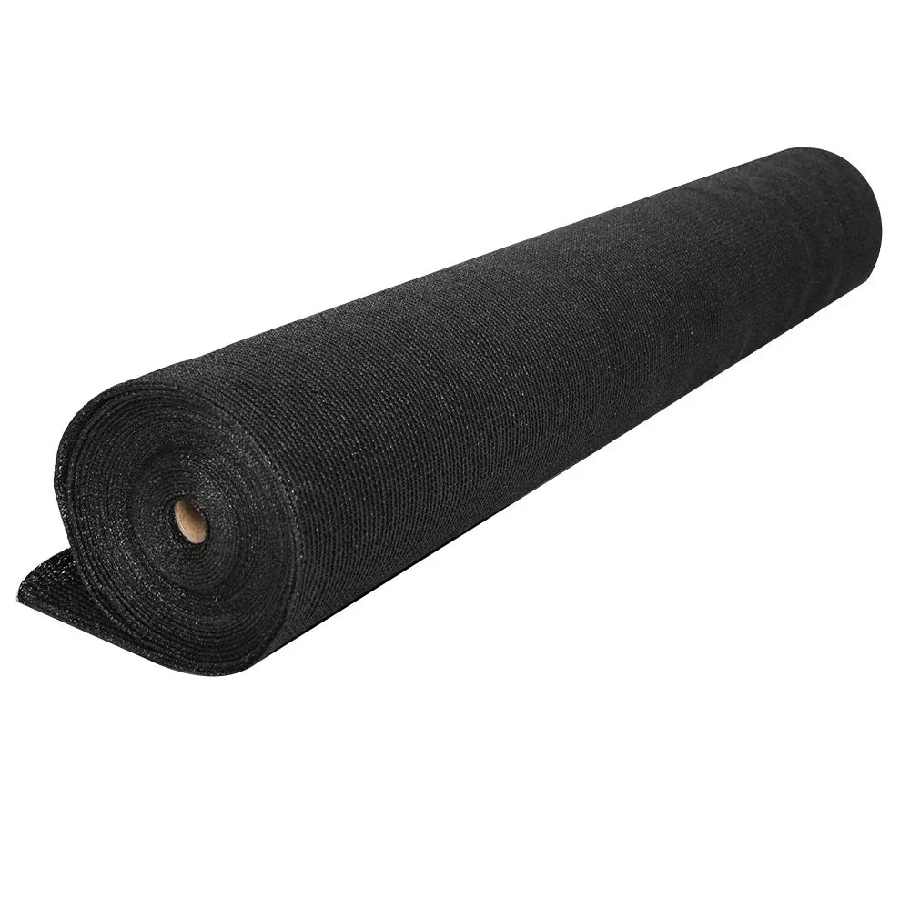 Instahut 50% Shade Cloth 1.83x20m Shade Cloth Sail Heavy Duty Shadecloth Garden Mesh Roll BK - Mekamart Australia