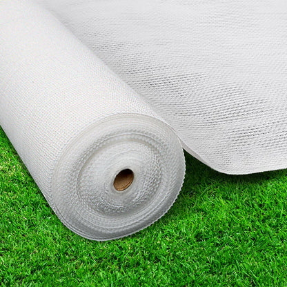 Instahut 30% Shade Cloth 3.66x10m Shadecloth Wide Heavy Duty White - Mekamart Australia