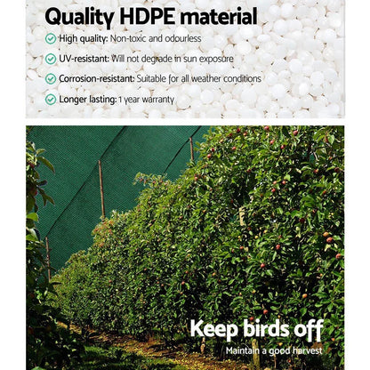Instahut 50% Shade Cloth 3.66x20m Shade Cloth Sail Heavy Duty Shadecloth Garden Mesh Roll GR - Mekamart Australia
