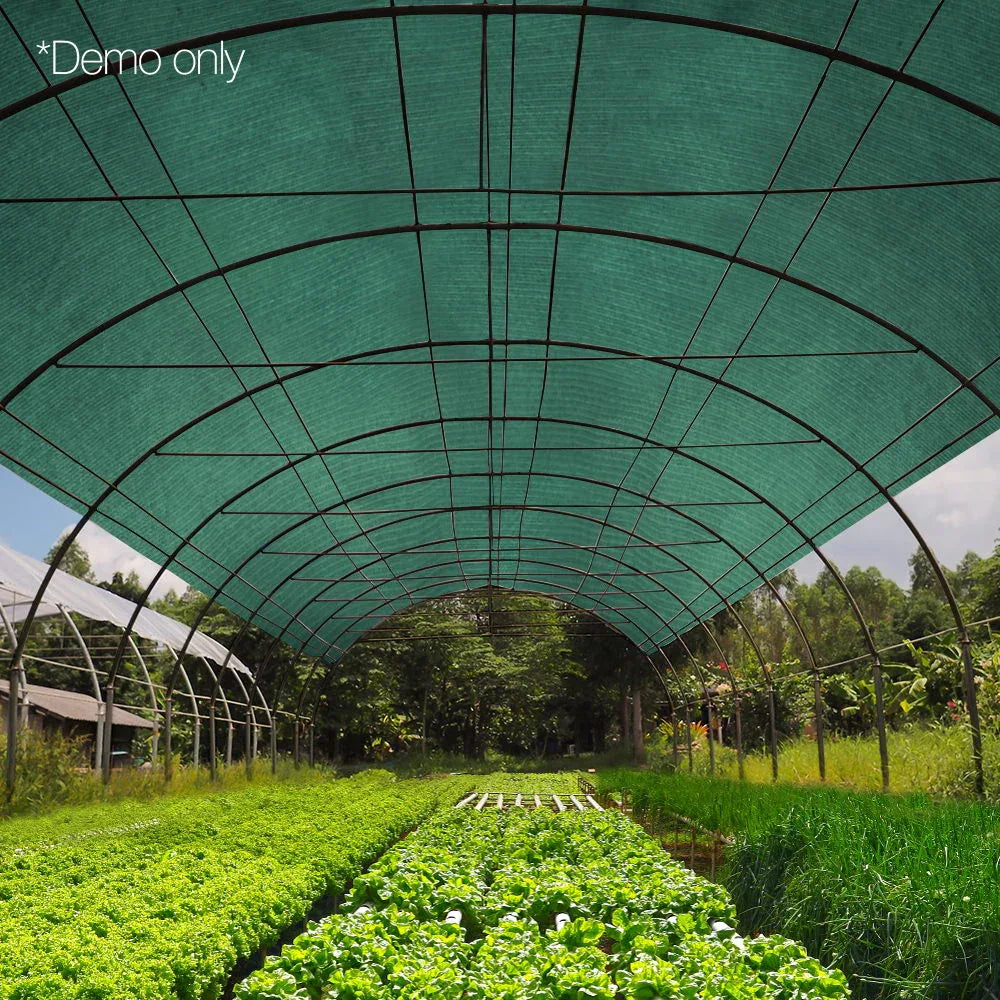Instahut 50% Shade Cloth 3.66x30m Shade Cloth Sail Heavy Duty Shadecloth Garden Mesh Roll GR - Mekamart Australia