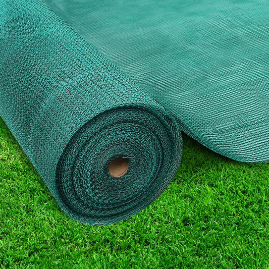 Instahut 50% Shade Cloth 3.66x30m Shadecloth Wide Heavy Duty Green - Mekamart Australia