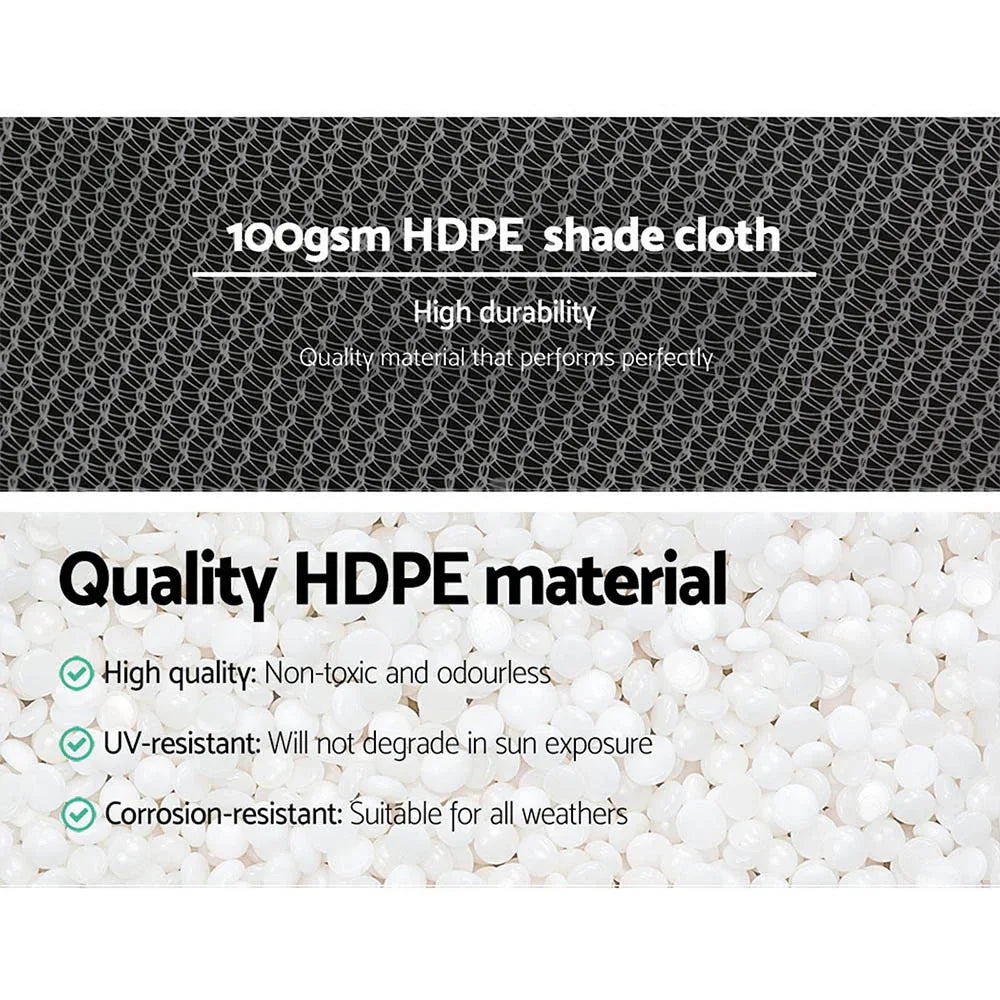 Instahut 50% Shade Cloth 3.66x30m Shadecloth Wide Heavy Duty White - Mekamart Australia