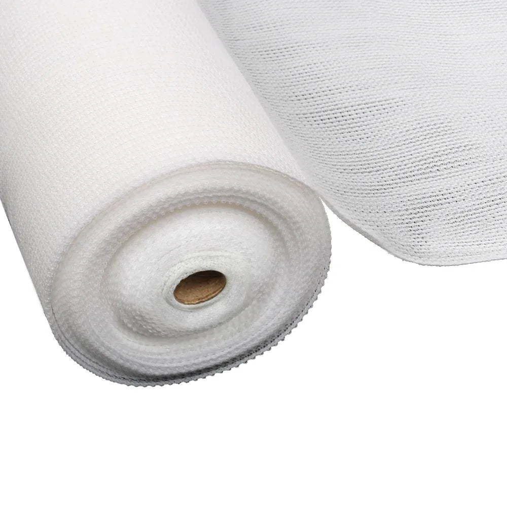 Instahut 50% Shade Cloth 3.66x30m Shadecloth Wide Heavy Duty White - Mekamart Australia