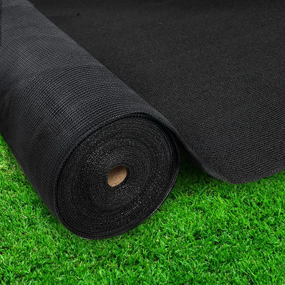 Instahut 30% Shade Cloth 3.66x30m Shadecloth Wide Heavy Duty Black - Mekamart Australia