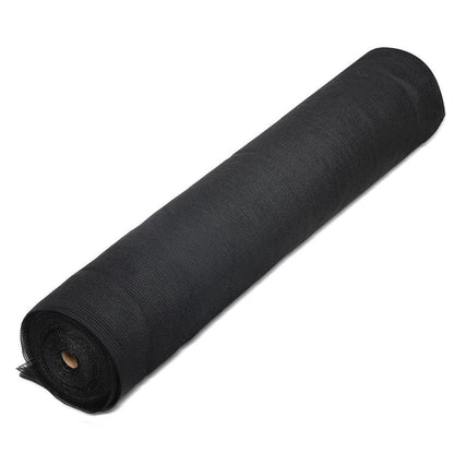 Instahut 30% Shade Cloth 3.66x30m Shadecloth Wide Heavy Duty Black - Mekamart Australia