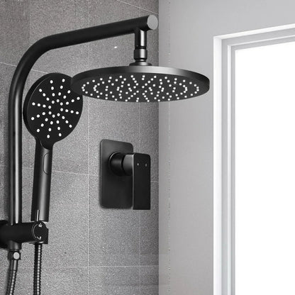 Cefito 9'' Rain Shower Head Set Handheld Round High Pressure Mixer Tap Black - Mekamart Australia
