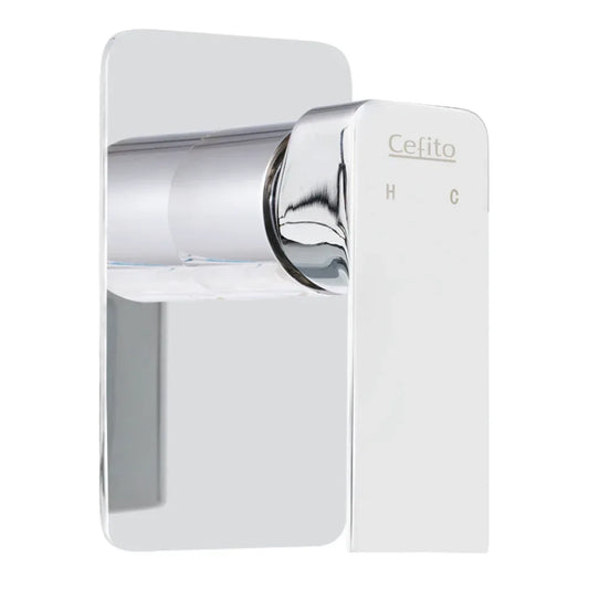 Cefito Shower Mixer Tap Wall Bath Taps Brass Hot Cold Basin Bathroom Chrome - Mekamart Australia