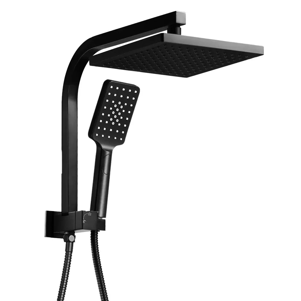 Cefito 8'' Rain Shower Head Set Handheld Square High Pressure Black - Mekamart Australia