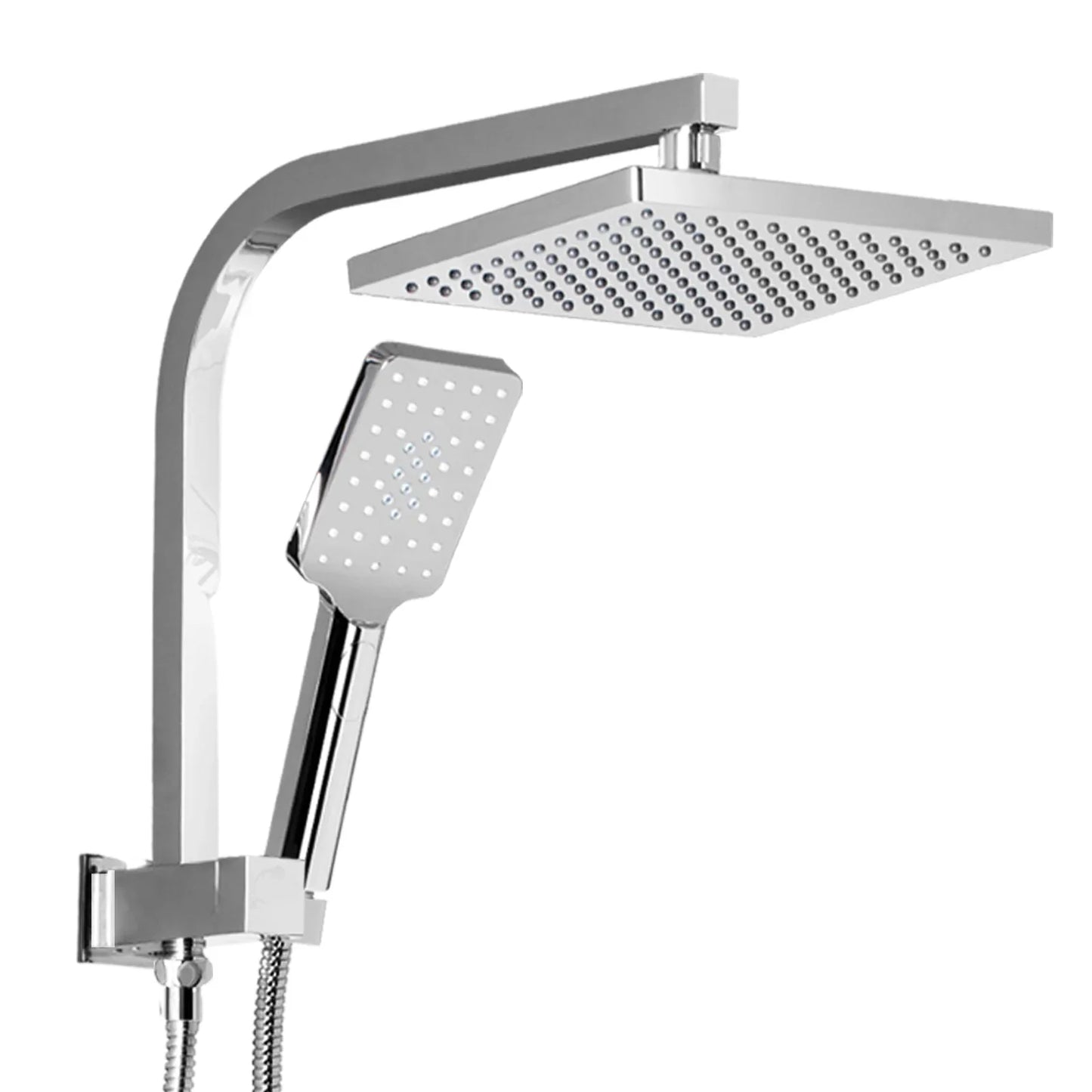 Cefito 8'' Rain Shower Head Set Handheld Square High Pressure Chrome - Mekamart Australia