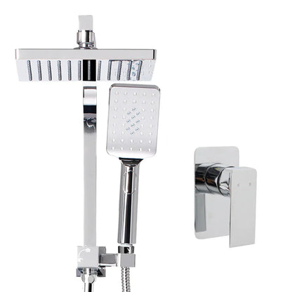 Cefito 8'' Rain Shower Head Set Handheld Square High Pressure Mixer Tap Chrome - Mekamart Australia
