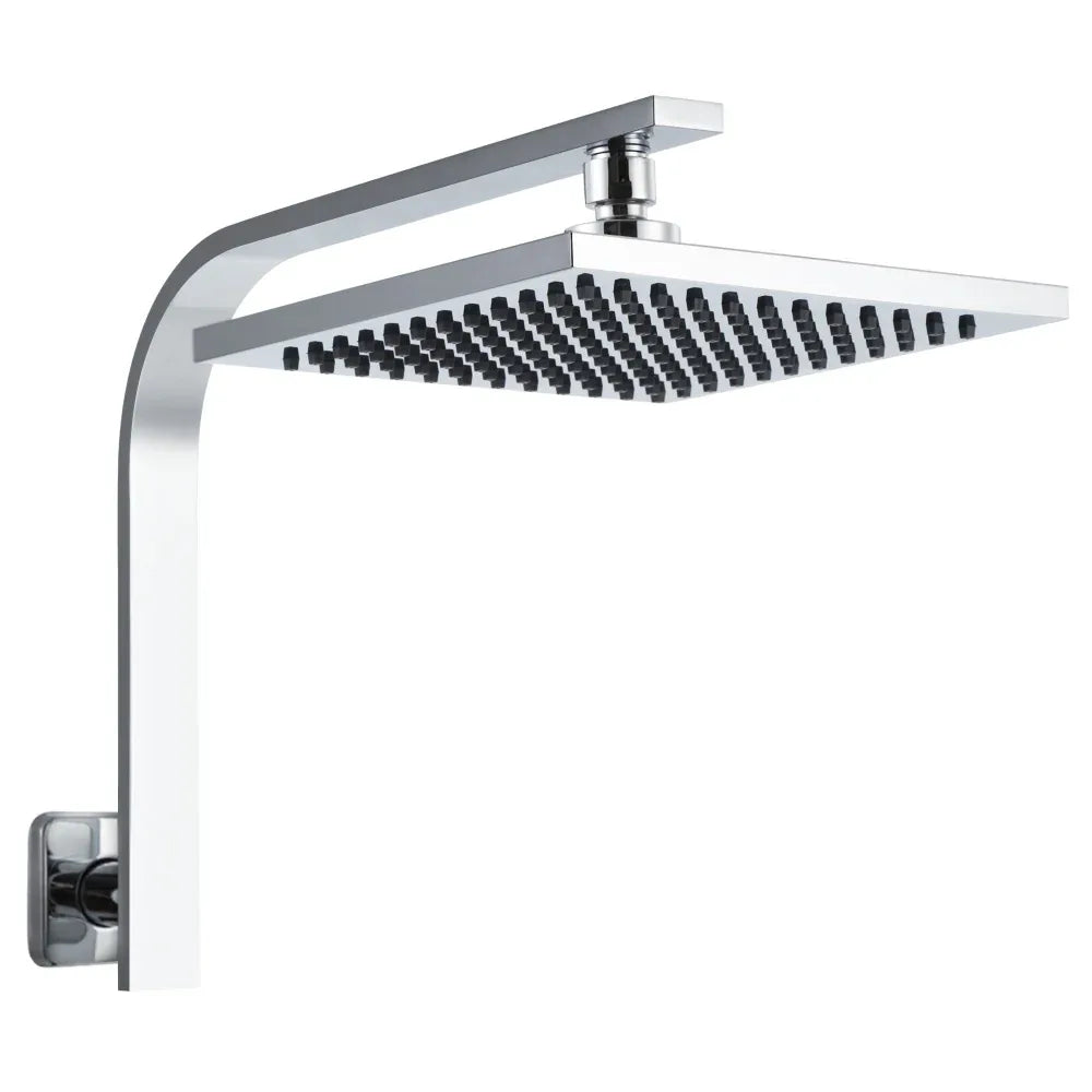 Cefito 8'' Rain Shower Head Wall Arm Square High Pressure Chrome - Mekamart Australia