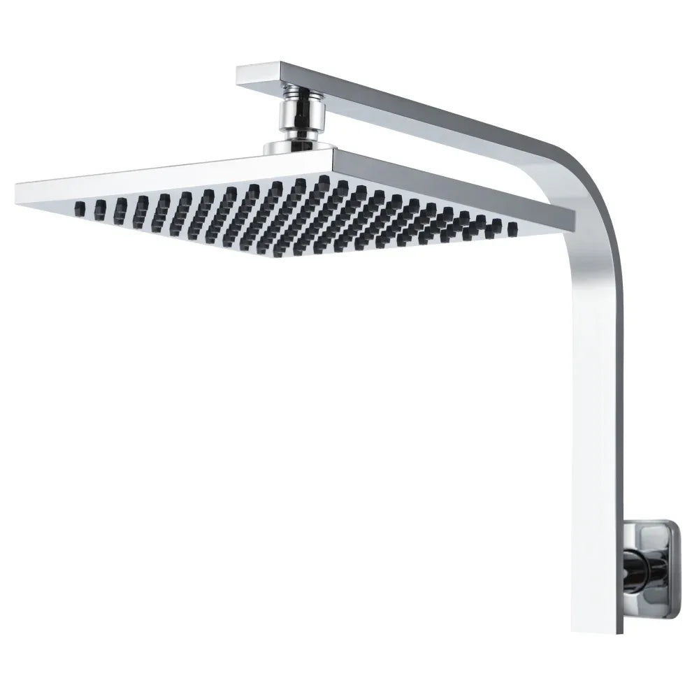 Cefito 8'' Rain Shower Head Wall Arm Square High Pressure Chrome - Mekamart Australia