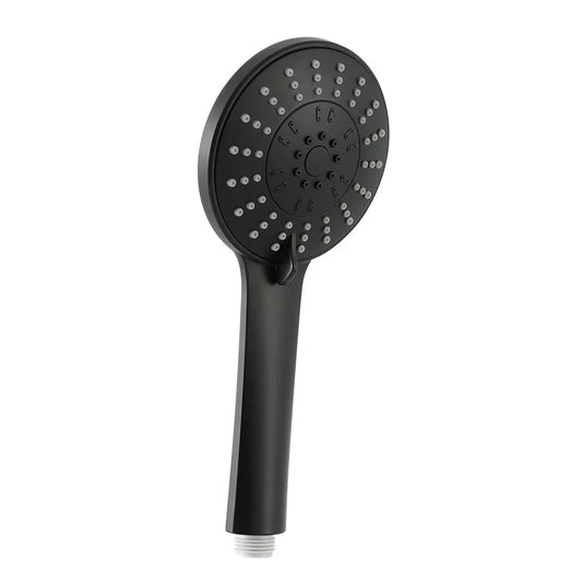 Handheld Shower Head 4.5" High Pressure 5 Modes Poweful Round Black - Mekamart Australia