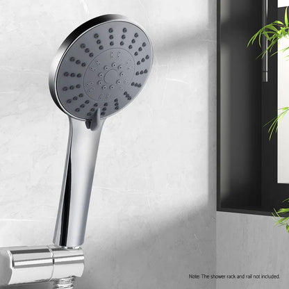 Handheld Shower Head 4.5" High Pressure 5 Modes Poweful Round Chrome - Mekamart Australia