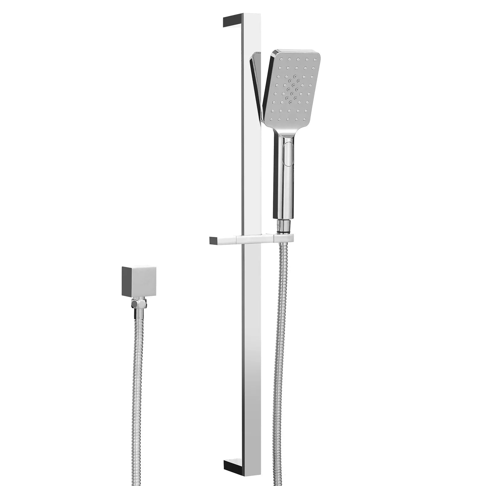 Handheld Shower Head Set 3.1'' High Pressure Silver - Mekamart Australia
