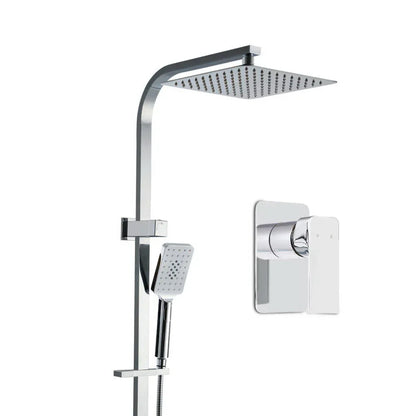 Cefito 10'' Rain Shower Head Set Handheld Square High Pressure Mixer Tap Chrome - Mekamart Australia